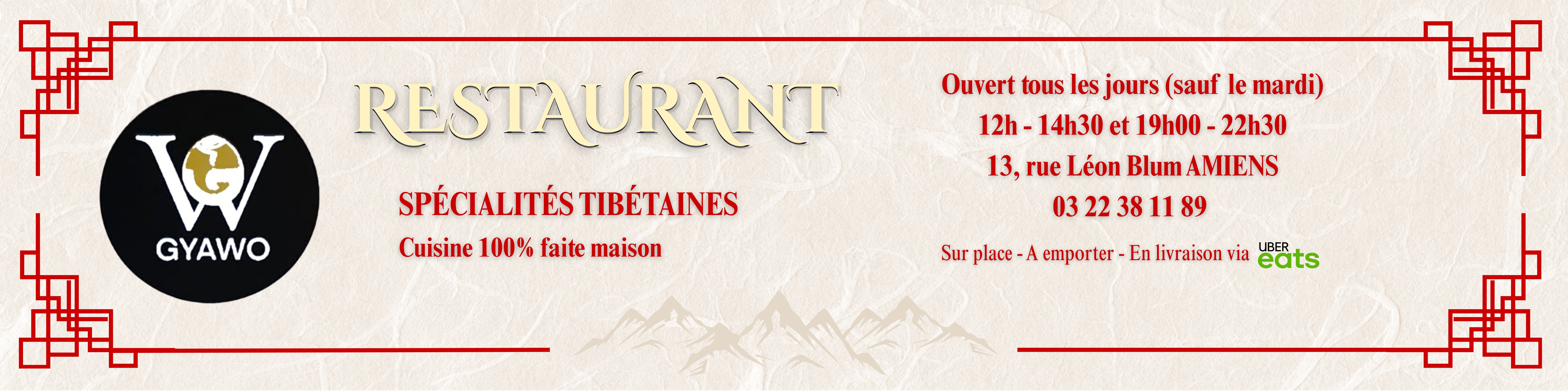 Gyawo restaurant tibétain